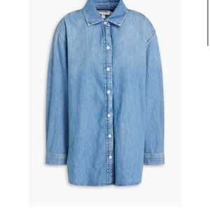 Frame Denim Blue Button-Up Shirt